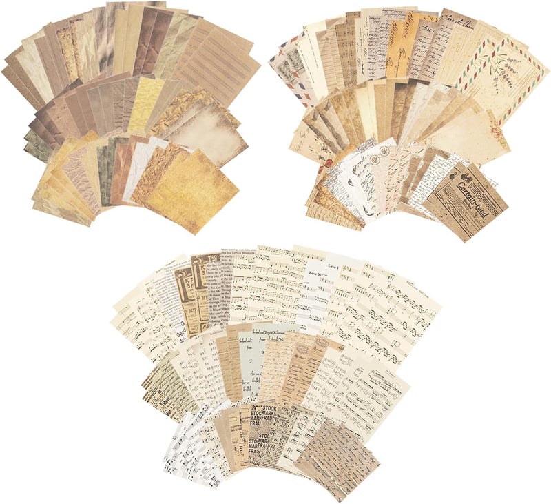 MOSA BEAR 240 Sheets Scrapbook Paper, Journaling Scrapbooking Supplies, Aesthetic Decorative Sheet of Paper, ScrapBook Materials for Planner, Bullet Journaling, Junk Journal, Retro Crafts - Image 1